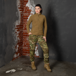 CAMO-TEC ФЛІСОВА КОФТА PANI MEADOW 100 COYOTE 8575
