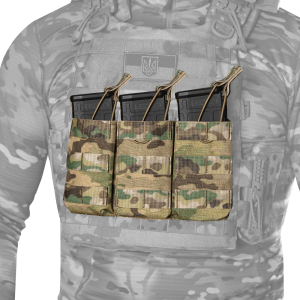 CAMO-TEC ПОДСУМОК ТРОЙНОЙ ПОД МАГАЗИНЫ AK/AR MULTICAM 8578
