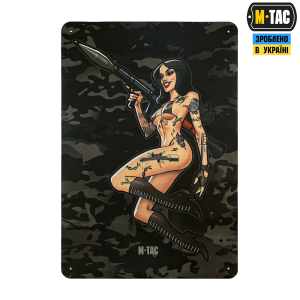 M-TAC ПАНЕЛЬ ДЛЯ НАШИВОК TACTICAL GIRL RPG 900X1300 BLACK MC