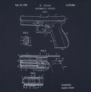 P1G-TAC ФУТБОЛКА GLOCK PISTOL LEGEND GRAPHITE UA281-29891-GT-GK