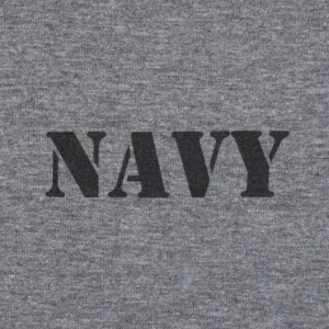P1G-TAC ФУТБОЛКА С ПРИНТОМ NAVY LOGO GREY MELANGE UA281-29891-GM-NVL