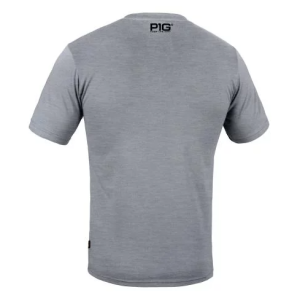 P1G-TAC ФУТБОЛКА С ПРИНТОМ NAVY LOGO GREY MELANGE UA281-29891-GM-NVL