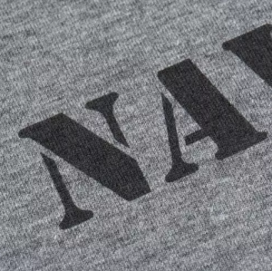 P1G-TAC ФУТБОЛКА С ПРИНТОМ NAVY LOGO GREY MELANGE UA281-29891-GM-NVL