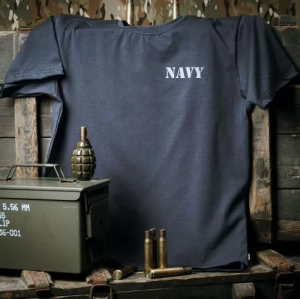 P1G-TAC ФУТБОЛКА С ПРИНТОМ NAVY LOGO GRAPHITE UA281-29891-GT-NVL
