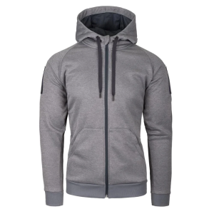 HELIKON-ТЕХ ТОЛСТОВКА НА БЛИСКАВЦІ TACTICAL HOODIE GREY MELANGE BL-UHF-PO-M3