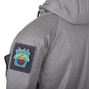HELIKON-ТЕХ ТОЛСТОВКА НА БЛИСКАВЦІ TACTICAL HOODIE GREY MELANGE BL-UHF-PO-M3