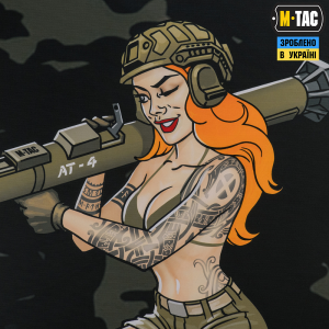 M-TAC БАНЕР TACTICAL GIRL AT-4 900X1300 BLACK MC