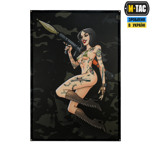 M-TAC БАНЕР TACTICAL GIRL RPG 900X1300 BLACK MC