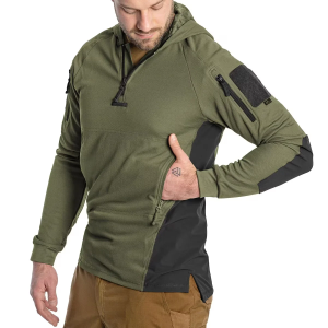 HELIKON-TEX ТАКТИЧЕСКАЯ РУБАШКА RANGE HOODIE OLIVE GREEN BL-BRH-TC-0201A