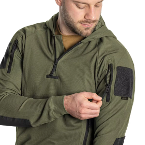 HELIKON-TEX ТАКТИЧЕСКАЯ РУБАШКА RANGE HOODIE OLIVE GREEN BL-BRH-TC-0201A