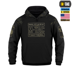 M-TAC КОФТА HOODIE COMBAT BLACK MULTICAM