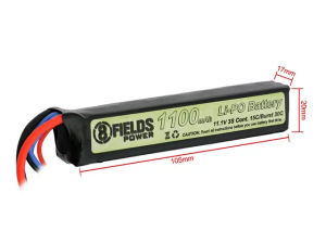 8FIELDS АККУМУЛЯТОР LIPO 11,1V 1100MAH 15/30C T-CONNECTOR 31798