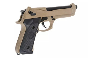 WE ПІСТОЛЕТ BERETTA M92 CO2 TAN/BLACK FULL METAL HS2673