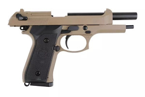 WE ПІСТОЛЕТ BERETTA M92 CO2 TAN/BLACK FULL METAL HS2673