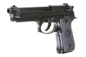 WE ПІСТОЛЕТ BERETTA M92 V.2 GBB BLACK FULL METAL HS0197
