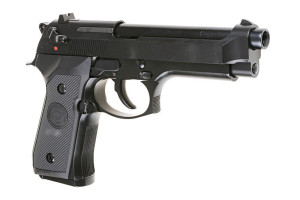 WE ПІСТОЛЕТ BERETTA M92 V.2 GBB BLACK FULL METAL HS0197