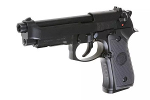 WE ПІСТОЛЕТ BERETTA M9A1 V.2 GBB BLACK FULL METAL HS2655