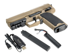 CYMA СТРАЙКБОЛЬНИЙ ПІСТОЛЕТ USP CM 125S MOSFET TAN HS2543