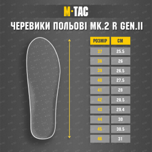 M-TAC ЧЕРЕВИКИ ПОЛЬОВІ MK.2 R GEN.II COYOTE BROWN