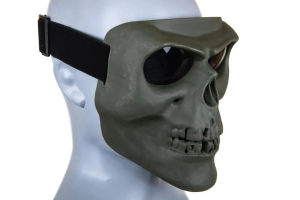 WOSPORT ЗАЩИТНАЯ МАСКА SKELETON FULL FACE OLIVE WSP-28-039810