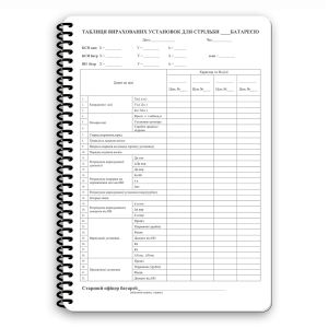 ECOPYBOOK TACTICAL БЛОКНОТ СТАРШЕГО ОФІЦЕРА БАТАРЕИ