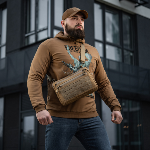M-TAC СУМКА ADMIN BAG MEDIUM X-PAC ELITE З ЛИПУЧКОЮ COYOTE