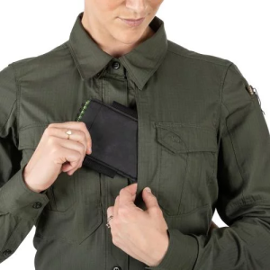 5.11 РУБАШКА ТАКТИЧЕСКАЯ WOMEN'S STRYKE LONG SLEEVE SHIRT TDU GREEN 62404ABR-190