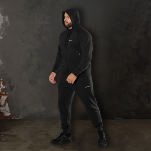 CAMO-TEC СПОРТИВНИЙ КОСТЮМ FITPRO ZIP BLACK 8540