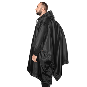 CAMO-TEC ПОНЧО PILGRIM RIP-STOP BLACK 8614