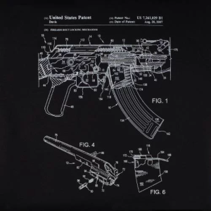 P1G-TAC СВИТШОТ ЗИМНИЙ AK-47 COMBAT BLACK UA281-29911-BK-AK