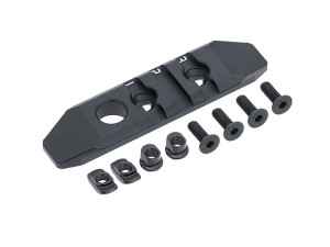 WADSN 3-СЛОТОВАЯ АЛЮМИНИЕВАЯ РЕЙКА MLOCK – KEYMOD BLACK HS2331