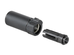 5KU ГЛУШИТЕЛЬ РЕПЛИКА QD 90MM SPECIAL FORCE BLACK HS2861