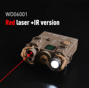 WADSN ТАКТИЧНИЙ БЛОК TEINER AN PEQ-15A DBAL-A2 RED ЛАЗЕР ЗІ СВІТЛОДІОДНИМ ЛІХТАРЕМ BLACK HS2780