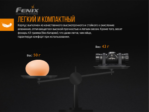 FENIX ФОНАРЬ НАЛОБНЫЙ HM23