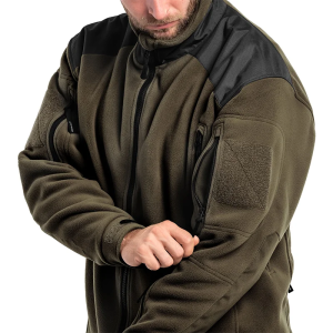 HELIKON-TEX КУРТКА LIBERTY DOUBLE FLEECE OLIVE GREEN/BLACK BL-LIB-HF-16