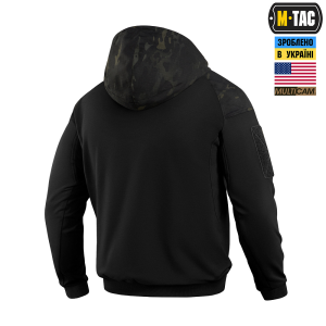 M-TAC КОФТА HOODIE COMBAT BLACK EDITION BLACK MULTICAM