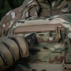 M-TAC НАШИВКА ГРУППА КРОВИ O (I) + СКВОЗНАЯ LASER CUT 25Х80 MULTICAM