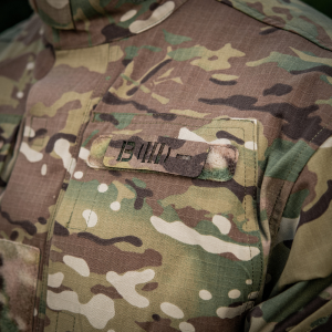 M-TAC НАШИВКА ГРУППА КРОВИ B (III) + СКВОЗНАЯ LASER CUT 25Х80 MULTICAM