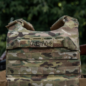 M-TAC НАШИВКА ГРУППА КРОВИ AB (IV) + СКВОЗНАЯ LASER CUT 25Х80 MULTICAM
