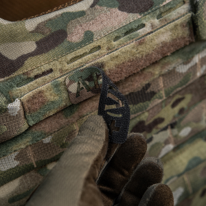 M-TAC НАШИВКА ГРУППА КРОВИ AB (IV) + СКВОЗНАЯ LASER CUT 25Х80 MULTICAM
