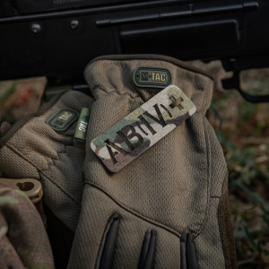M-TAC НАШИВКА ГРУППА КРОВИ AB (IV) + СКВОЗНАЯ LASER CUT 25Х80 MULTICAM