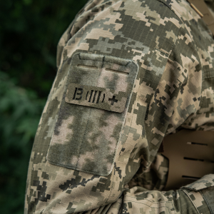 M-TAC НАШИВКА ГРУППА КРОВИ B (III) + СКВОЗНАЯ LASER CUT 25Х80 MM14