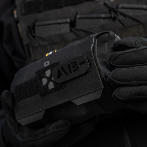 M-TAC НАШИВКА ГРУППА КРОВИ AB- СКВОЗНАЯ LASER CUT BLACK