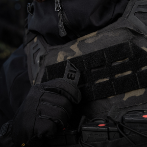 M-TAC НАШИВКА ГРУППА КРОВИ AB- СКВОЗНАЯ LASER CUT BLACK