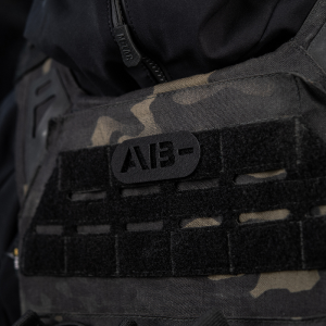M-TAC НАШИВКА ГРУППА КРОВИ AB- СКВОЗНАЯ LASER CUT BLACK