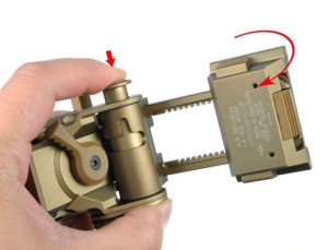 SOTAC КРЕПЛЕНИЕ ДЛЯ ПНВ WILCOX L4 G24 DARK EARTH HS1453