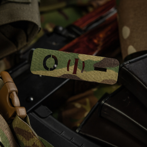 M-TAC НАШИВКА ГРУППА КРОВИ O (I) - СКВОЗНАЯ LASER CUT 25Х80 MULTICAM