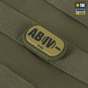 M-TAC MOLLE PATCH ГРУПА КРОВІ AB (IV) - PVC RANGER GREEN