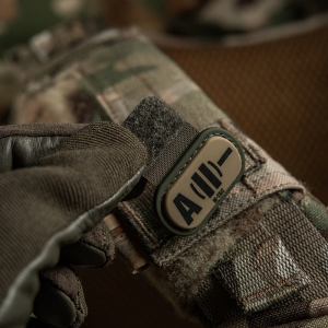 M-TAC MOLLE PATCH ГРУППА КРОВИ A (II) - PVC RANGER GREEN