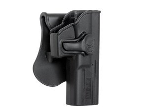 AMOMAX КОБУРА ПЛАСТИКОВАЯ FASTDRAW ДЛЯ GLOCK 17 18 19 BLACK HS0136
